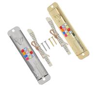 Luxshiny 2ensembles Mezuzah Métallique Décorations Religieuses pour Porte Élégance Judaïque pour Maison Décoratif Et Pratique avec Résistance Casse