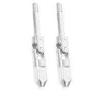 Luxshiny 2pcs Outil de Cric Arbre de Cardan Horizontal en Acier Argenté avec Joint D'étanchéité et Réglage Flexible pour Atelier de Réparation Automobile