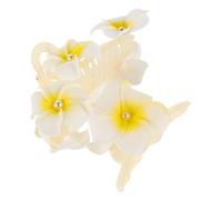 Luxshiny 2pcs Pince à Cheveux Grandes Pinces à Griffes pour Cheveux Épais en Plastique Jaune, Décoratives et Faciles à Porter, Style Élégant pour Femmes Quotidien