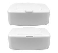 Luxshiny 2pièces Boîte De Rangement Pour Lingettes Humides Distributeur Pratique Pour Maison Facile à Utiliser Nettoyer Compatible Avec Toutes Les Lingettes Nettoyantes