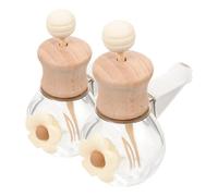 Luxshiny 2pièces Bouteille Diffuseur De Parfum Pour Voiture Rechargeable Clip Vent Design Créatif Verre Transparent Pour Aromathérapie Et Décoration De Voiture Couleur Thé Au Lait