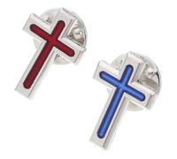 Luxshiny 2pièces Broches De Communion Pour Homme Motif Croix Décoration Religieuse Lot De Épingles à