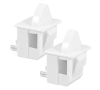 Luxshiny 2pièces De Lumière De Porte De Réfrigérateur Broches Bouton-poussoir Momentané Pour Congélateur Et Frigo Remplacement Facile Et Compatible Avec Divers Modèles