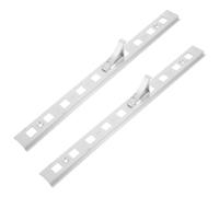 Luxshiny 2set Baguette de Pilastre pour Réfrigérateur Commercial, Acier | Clip Aluminium et Crochets de Support, Installation Facile, pour Rayonnages et Caissons de Froid