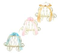 Luxshiny 3 Pièces Boîte à Bonbons Décorative en Fer Forme de Citrouille Style Européen pour Présentation et Rangement Sécurisé Chez ou Activités Créatives