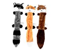 Luxshiny 3 pièces Jouets Peluche Durables pour Chiens Lot de Jouets Résistants à Morsure avec Sifflet Adaptés Aux Chiots et Chiens Agressifs pour Animaux de Compagnie