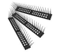 Luxshiny 3 pièces Piques Anti-Pigeons Plastique Pointes Dissuasives pour Clôtures de Jardin Protection Oiseaux et Chats Noir