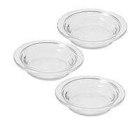 Luxshiny 3 Pièces Plat Verre Transparent pour Huile Parfumée Lot de Accessoire Aromathérapie Compatible Lampes à Huile Diffuseurs Design Chapeau