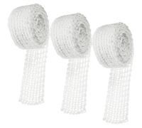 Luxshiny 3 Rouleaux de Filet à Viande Alimentaire 3 M Filet Élastique pour Cuisson et Séchage Viande Charcuterie Jambon Porc Poulet Rôti à Saucisse Boyaux pour Fumage et Marinage