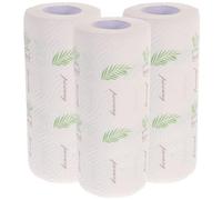 Luxshiny 3 Rouleaux Rouleaux D'essuie-tout Papier Alimentaire Résistant Graisse 3 Rouleaux Pulpe Motif Imprimé, Facile à Déchirer, Cuisine Familiale
