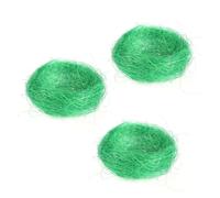 Luxshiny 3pcs Nid D'oiseau Artificiel en Fil de Lin Vert, Décorations de Pâques pour Bonbons et Petits Objets, pour Festivals et Cinémas