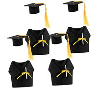 Luxshiny 4 Ensembles Bouchons de Bouteille pour Fête de Remise de Diplômes Mini Chapeaux de Bouteille Décorations pour Capsules de Fin Études