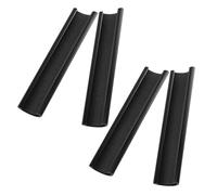 Luxshiny 4 Pièces Affûteuse de Pointes de Billard Noire en Plastique | Surface Grainée Fine, Aide au Contrôle Bille, Usage Simple Partie, pour Queues Standard