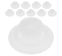 Luxshiny 4 Pièces Bouchon de Remplacement en Silicone pour Bouteille d'eau Blanc Joint D'étanchéité Haute Performance, Anti-déversement, pour Voyage et Bureau