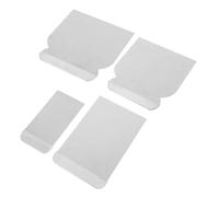 Luxshiny 4 Pièces Couteaux à Plâtrer en Acier Inoxydable Argenté, Outil Portable et Léger pour Réparation D'enduit et Décoration Murale
