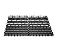 Luxshiny 4 Pièces Grille Robuste Noire en Plastique Rectangulaire pour Réservoir D'étang avec Pieds, Résistante aux UV, pour Projets de Fontaines de Jardin et Espaces Paysagers