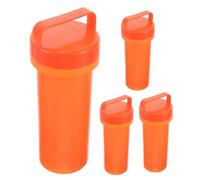 Luxshiny 4 Pièces Organiseur D'outils Étanche pour Bateau Gonflable et Paddle Board, Support Portable en Plastique Orange pour Réparation Facile en Aventure Aquatique