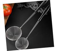 Luxshiny 4 pièces Passoire à Nouilles Inoxydable Ustensiles de Cuisine Filtrants Anti- Écumoire pour Huîtres Légumes et Viandes Manche Pratique et Suspendable