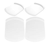 Luxshiny 4 Pièces Pelle de Transfert de Gâteau en Pp Blanc Design Créatif, Outil Pratique pour Servir et Déplacer Gâteaux et Tartes Restaurants Occidentaux et Pizzerias
