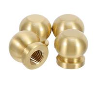 Luxshiny 4 Pièces Rehausseurs Décoratifs en Laiton pour Meubles et Plateaux, Support Stable et Élégant, Pieds Ronds de Boule pour Décoration Intérieure