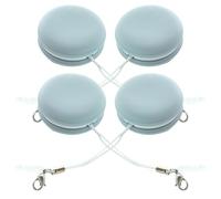 Luxshiny 4pcs Lingettes Nettoyantes pour Écran de Téléphone et Lunettes en Silicone Léger Forme Macaron Lanière, Faciles à Utiliser Partout