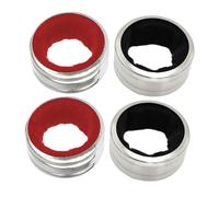 Luxshiny 4pièces Bouchons Anti-Gouttes Métal Bagues pour Bouteilles de Vin Accessoires Acier Inoxydable Récupérateurs de Gouttes Colliers de Bouteille de Vin Bouchons de Rechange