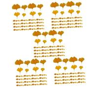 Luxshiny 5 Ensembles Décor De Ginkgo Artificielles Ornements De Mariage Et Décoration De Fête Réalistes pour Décorations Intérieures Et Événements 108 Pièces * 5