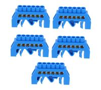 Luxshiny 5 Pièces Barre De Répartition à Bornes Bornier à Vis à Positions Connecteur De Mise Terre