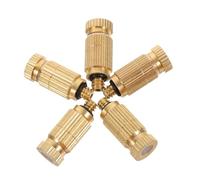 Luxshiny 5 pièces Buse de Brumisation Laiton Têtes de Pulvérisation pour Système de Refroidissement Extérieur Installation Facile pour et Température Accessoires de Tuyauterie