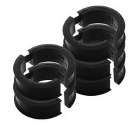 Luxshiny 5 Pièces Entretoise de Guidon de Vélo en Silicone, Joint de Guidon de VTT, Noir, Stable, Réduit la Pression des Mains, pour VTT et Vélo Urbain, Montagne et Urbain