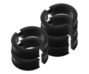 Luxshiny 5 Pièces Entretoise de Guidon de Vélo en Silicone, Joint de Guidon de VTT, Noir, Stable, Réduit la Pression des Mains, pour VTT et Vélo Urbain, Montagne et Urbain