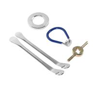 Luxshiny 5 Pièces Jeu de Clés à Rayons pour Vélo, Outil de Réglage, Acier | Réparation de Roue, Outil Multifonction Compact, Kit de Poche, pour Rayons et Jantes, Usage Cyclisme