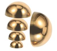 Luxshiny 5 pièces Lot de Demi Sphères Décoratives Acier Inoxydable avec Finition Boules Réfléchissantes pour Jardin Extérieur et Intérieur Design Moderne et Élégant