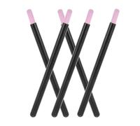 Luxshiny 5 Pièces Stylo à Ongles Poli Stylo de Polissage pour Nail Art en Plastique Noir Multifonction pour Ongles Naturels à Domicile pour Apprentis et Professionnels Manucure