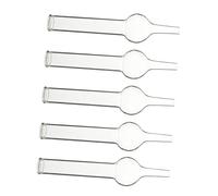 Luxshiny 5 Pièces Tube de Séchage Verre pour Enseignement Chimie Tube de Laboratoire Simple à Usage Pédagogique et Expérimental Accessoire de Physique et Chimie pour Collège et Lycée