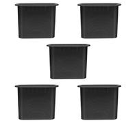 Luxshiny 5 Pièces Tube Évent de Haut-Parleur Noir en Plastique | Sortie Audio Optimisée, Réduit les Bruits Indésirables, pour Enceintes Bibliothèque et Coffret de Subwoofer