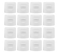 Luxshiny 50 Pièces Bouchon de Dentifrice à Charnière, Bouchon de Tube Souple, PP Blanc, Garde la Salle de Bain Propre, pour Dentifrice de Voyage