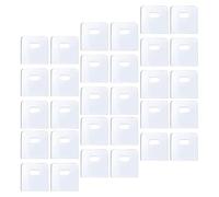 Luxshiny 50pièces Vertical Blind Repair Clips Adhesive Vane Savers Strong Hold Plastic Replacement Tabs for Vertical Blinds Easy Fix Without Drilling