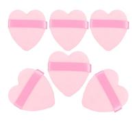 Luxshiny 6 pièces Éponges Maquillage Fond Teint Visage Rose Multifonction Houpette Poudre Set Polyvalent pour Fixation et Application
