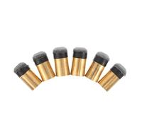 Luxshiny 6 Pièces Kit D'embouts de Queue de Billard en Cuivre et Cuir Imitation 2,70x2,70x1,30 Cm sans Colle ni Outil pour Queues Snooker et Pool Adapté aux Compétitions et Loisirs