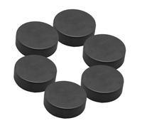 Luxshiny 6 pièces Palets de Hockey Mousse PU Accessoire Entraînement Intérieur pour Améliorez Vos Compétences Hockey et Développez Votre Intérêt pour Sport