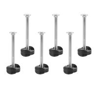 Luxshiny 6 Pièces Vis de Fixation pour Trampoline, Vis de Rechange pour Trampoline, Acier Galvanisé, Boulon de Carrosserie, Écrou, Tête Carrée, Résistant à l'usure, Installation Pratique,