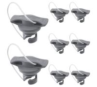 Luxshiny 8 Pièces Bouchon de Valve en PVC Noir pour Planche Sup et Paddle, Conception sans Perte, Accessoire Précis pour Sports Nautiques et Excursions Aquatiques