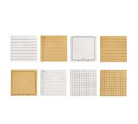 Luxshiny 8 Pièces Notes Autocollantes Mémo Adhésives en Papier, 8 Blocs, Design Créatif, Se Collent Librement, pour Mur et Réfrigérateur, Enseignants et Employés de Bureau