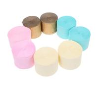 Luxshiny 8 Pièces Rouleau de Papier coloré Banderole d'anniversaire décorations de fête de fiançailles Guirlande Arc-en-Ciel Papier crépon Vert banderoles de sirène banderoles Bleues