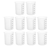 Luxshiny 8pcs Tasses à Mesurer en Silicone 100ml avec Bec Fin et Flexibilité pour Projets Artisanaux et Créations en Résine Époxy