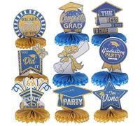 Luxshiny 9 Pièces Décorations de Table Papier Forme de Rayons pour Graduation Centre de Table Class of Décorations Élégantes Attrayantes pour Événements Spéciaux