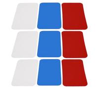 Luxshiny 9 Pièces Patch de Réparation en PVC Imperméable pour Kayak et Planche à Pagaie, Kit pour Bateau Marin et Radeau Gonflable, pour Activités Nautiques