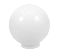 Luxshiny Abat-jour Acrylique Laiteux Globe Étanche Pour Lampes Extérieures Remplacement De Lampadaire Décoratif Embase