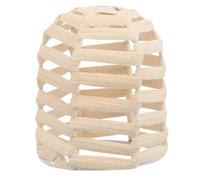 Luxshiny Abat-Jour en Bambou Miniature Tissé, Cache-Lumière Naturel Léger, Petite Taille Compacte, pour Chambre et Bureau, Décoration Suspendue Bohème Artisanale